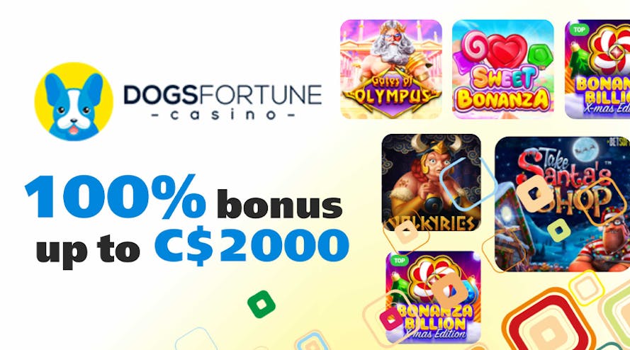Dogsfortune Casino: Receive a 100% Welcome Bonus Up To C$ 2000